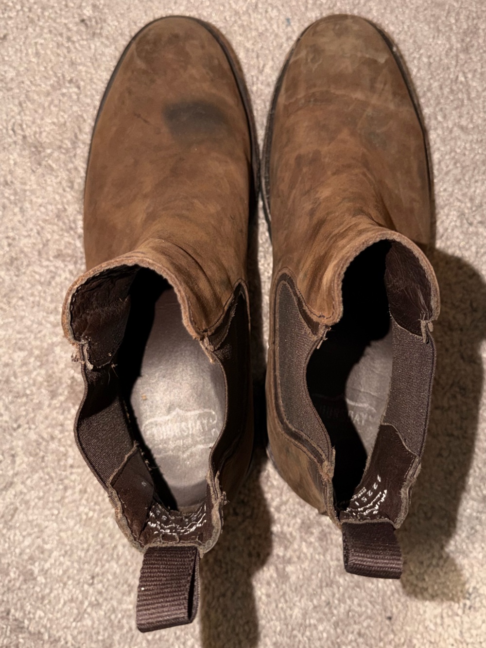 Men's Thursday Boots Brown Chelsea Boots - Classic Slip-On Work Style - Picture 6 of 6
